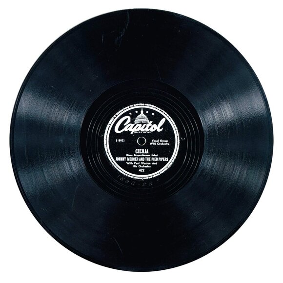 Johnny Mercer & The Pied Pipers Tallahassee / Cecilia 422 Capitol 78 RPM Shellac - Picture 4 of 4